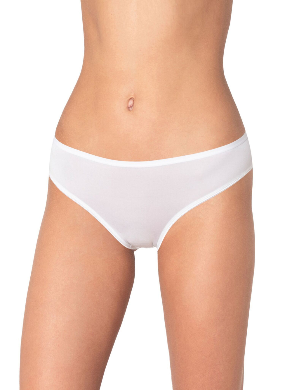 Бамбуковые трусики-слипы с кружевными элементами (Размер: XL) (Цвет: бежевый)