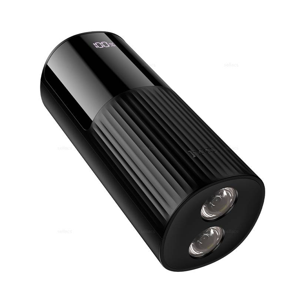 Hoco J150 Stream 22.5W+PD20W+портативный аккумулятор с фонариком (20000mAh) (black)