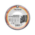 Изолента автомобильная KRANZ полиэстер, 0.17х19 мм, 25 м