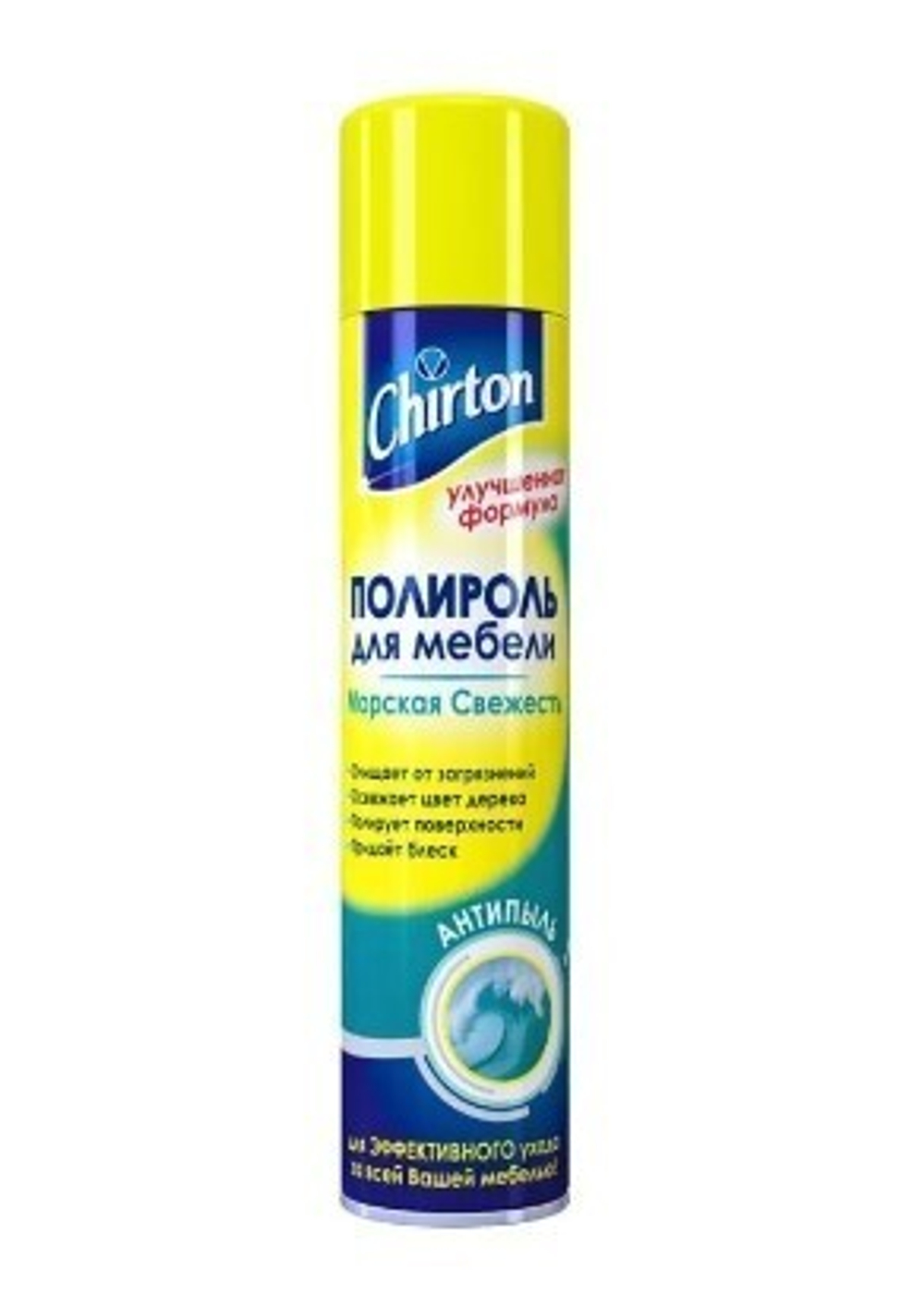 Chirton Полироль д/меб. Антипыль-Морской 300 мл. *6*24