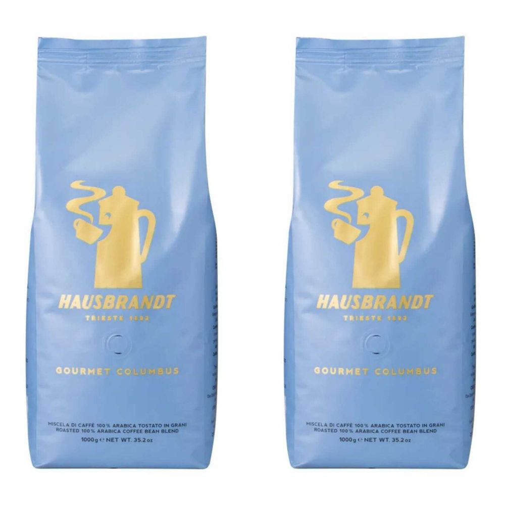 Кофе в зернах Hausbrandt Columbus 1 кг 2 шт