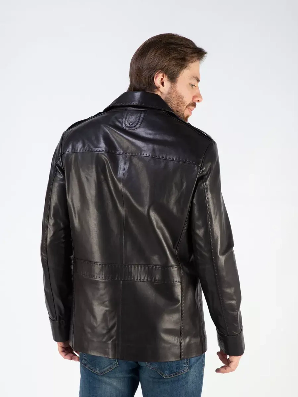 Кожаная куртка демисезонная