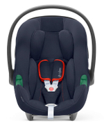 Коляска 3 в 1 Cybex Priam IV Chrome Brown complete и автокресло Aton B2 i-Size Bay Blue Off White