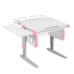 Растущая парта Дэми СУТ 24 с задней полкой СУТ.14.210 и боковой полкой СУТ.24.230 (1020×880 мм)