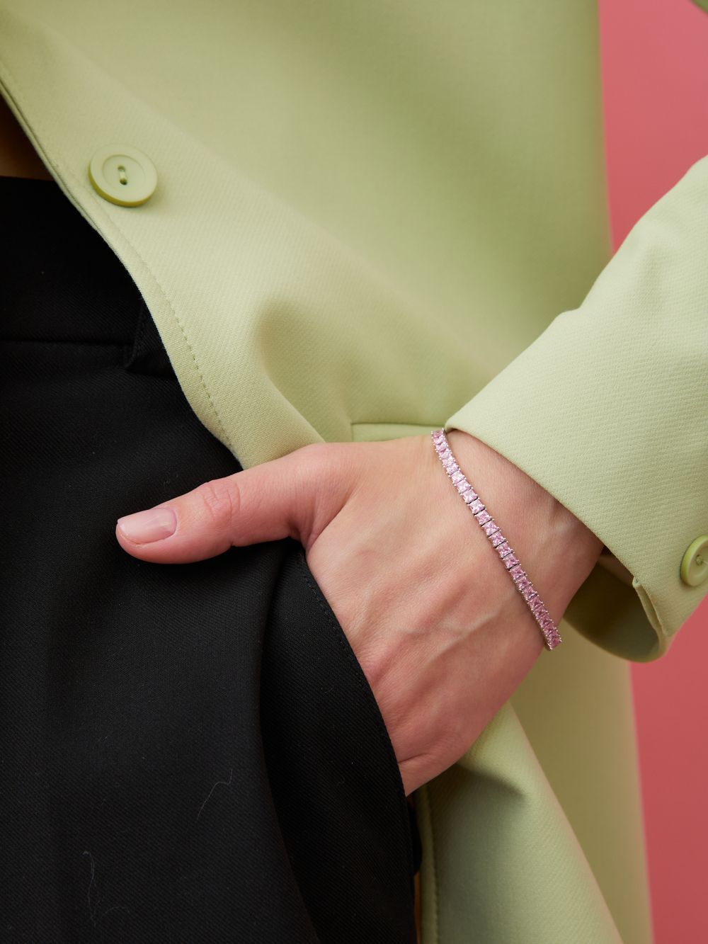 БРАСЛЕТ "TENNIS 03 PINK"
