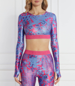 Блузка Versace Jeans Couture - голубой(76HAH218JS289)