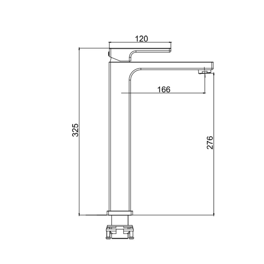 Смеситель для раковины 35к G1017-2 GAPPO литой, высокий, БЕЛЫЙ-ХРОМ