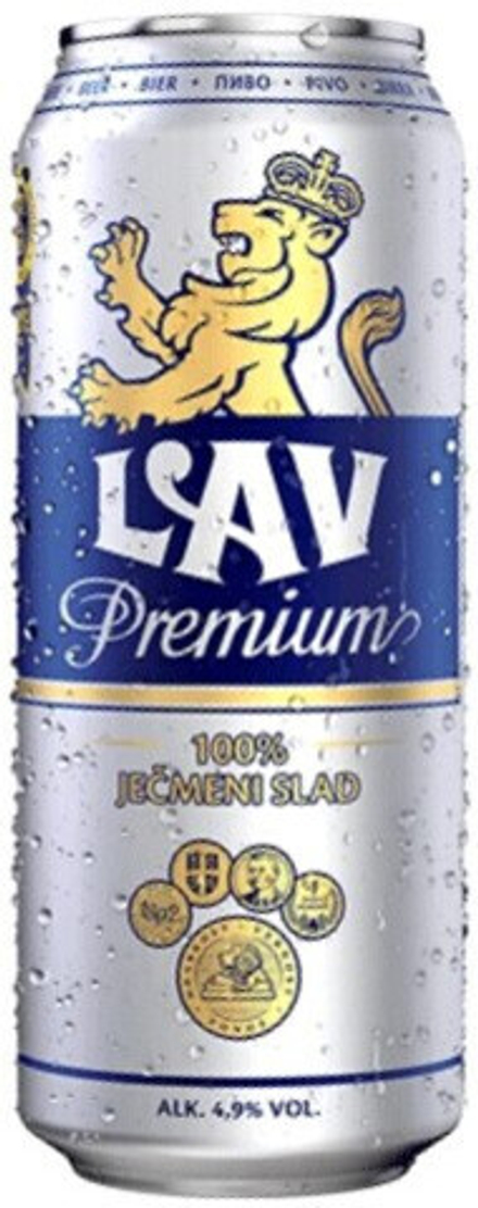 Пиво Лав Премиум / Lav Premium 0.5л - 24шт