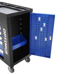 OPT-917P Тележка инструментальная, 7 полок с набором инструментов 289 пр, пластиковая столешница