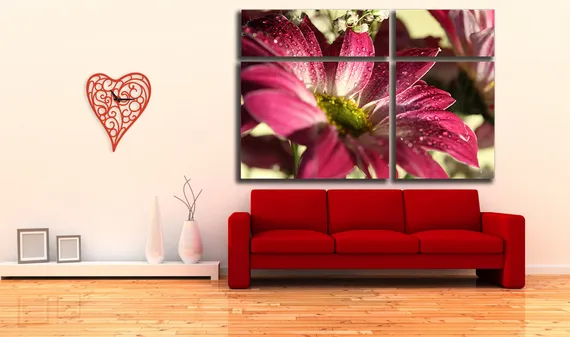 Модульная картина "Красивые герберы"