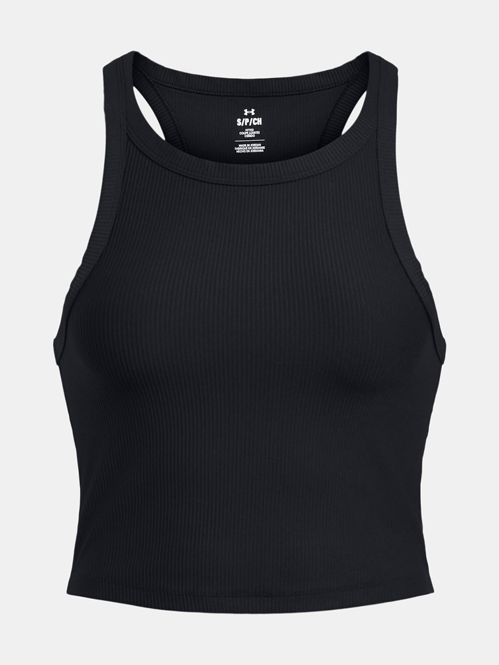 Майка женская Under Armour Meridian Rib Crop Tank-BLK