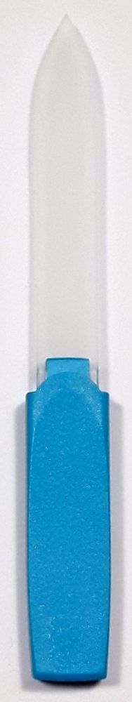 Velganza Стеклянная пилка для ногтей в голубом футляре