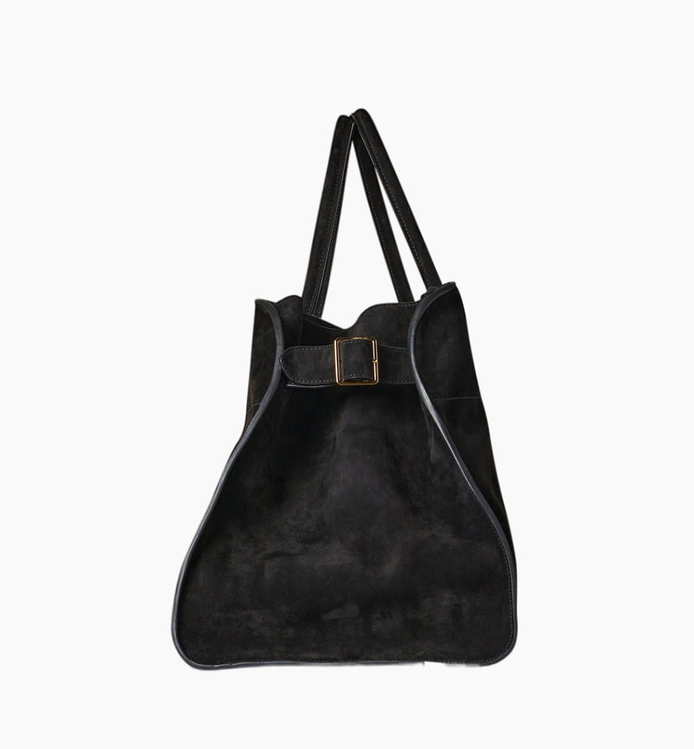 Сумка The Row Soft Margaux 17 Bag in Suede Black