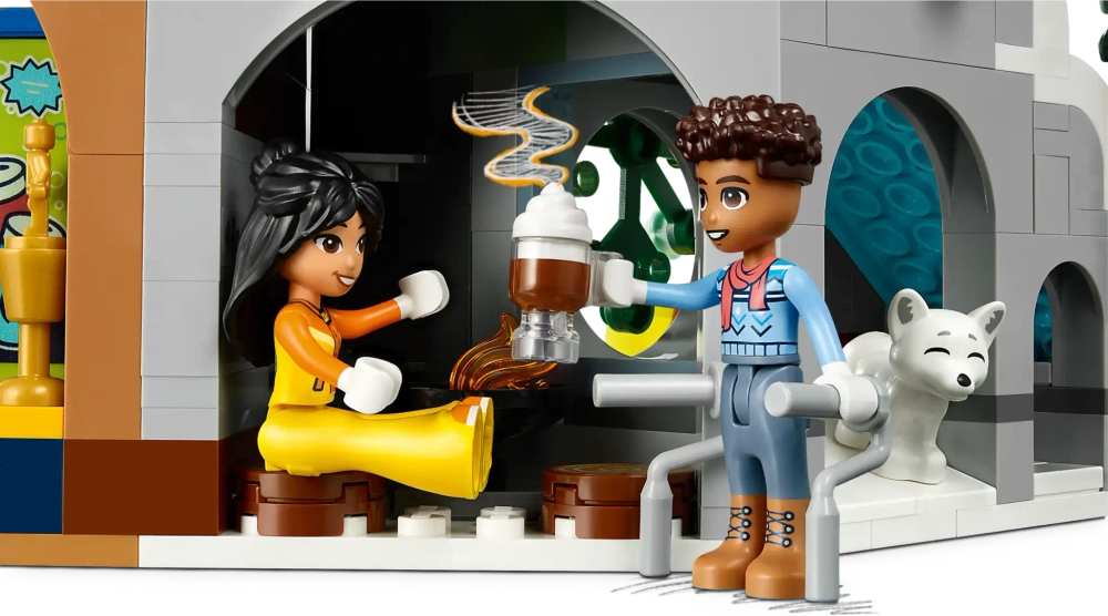Конструктор LEGO Friends 41756 Каникулы: Лыжная трасса и кафе