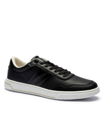Кожаные кроссовки Low Top Lace Up Logo Calvin Klein - черный(HM0HM01653)