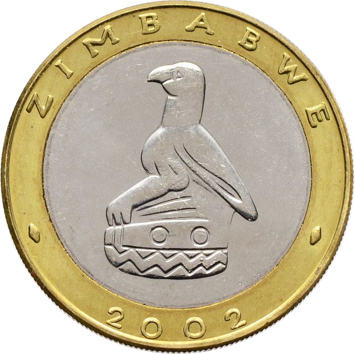 5 долларов 2002 Зимбабве
