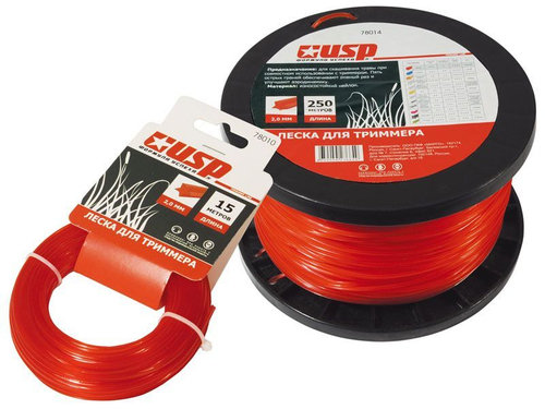 Леска для триммера "Звезда" 2,4мм бухта 250м