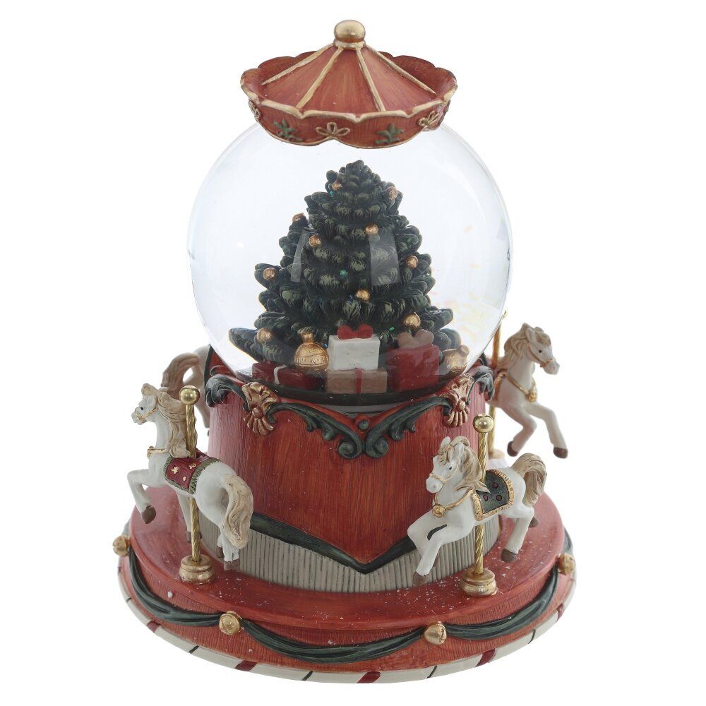 GAEM Фигурка декор в стекл шаре "Карусель" (движ, муз, подсвет, 3хААА, н/п), D 10 см, L14,5 W14,5 H18 см