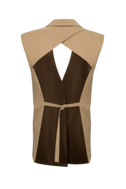 “Open back vest” Жилет с открытой спиной