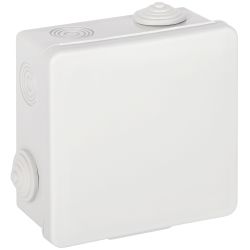 Распаячная коробка ЭРА KOR-100-100-50-8g открытой установки серая 100х100х50мм с гермовводами 8 вх. IP54