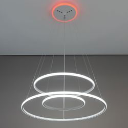 Citilux Неон Смарт CL731A090E RGB Умная подвесная люстра Белая