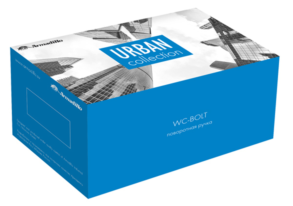 Ручка поворотная BK6.R.URB52 (WC-BOLT BK6/URB) MWSC-33 итальянский тисненый