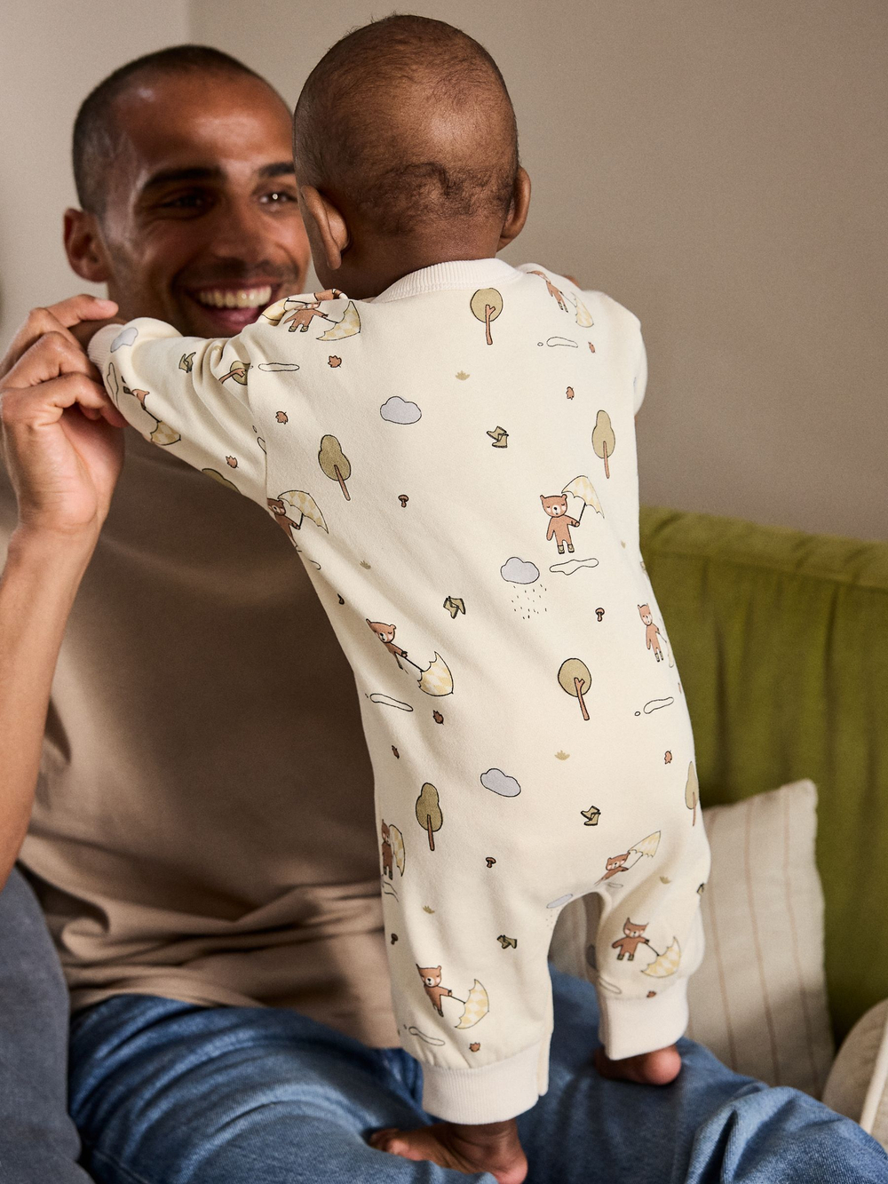 Комбинезон / Cлип для малышей Next F19-521, Молочный