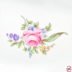 Блюдо овальное плоское 22 см Repast Мейсенский букет