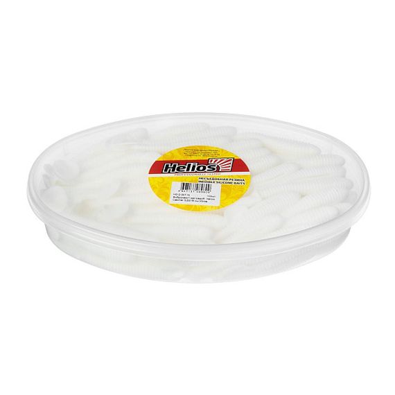 Виброхвост несъедоб. Catcher 3,55&#39;/9 см White 100шт. (HS-2-001-N) Helios