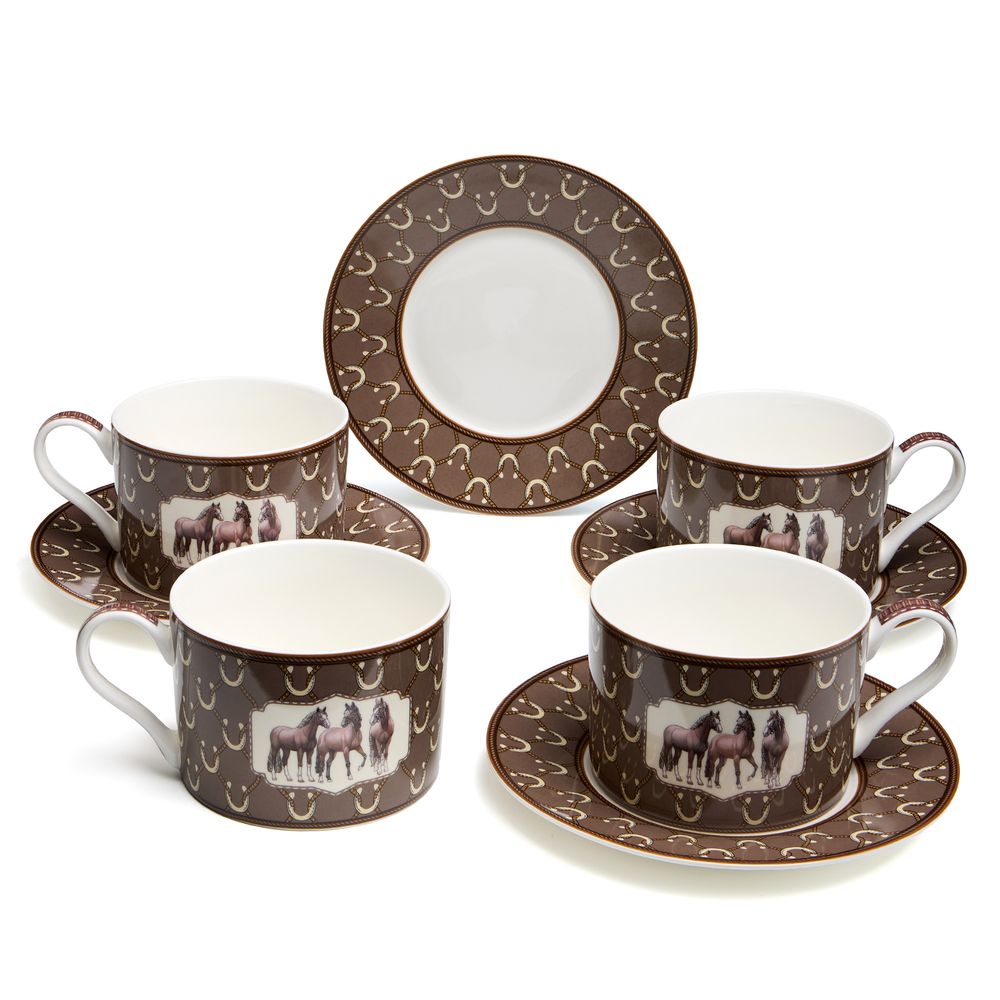 ЧАЙНЫЙ НАБОР LEFARD "HORSE CLUB" НА 2 ПЕР. 4 ПР. 300 МЛ (КОР=12НАБ.)