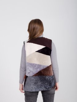 женский жилет из овчины