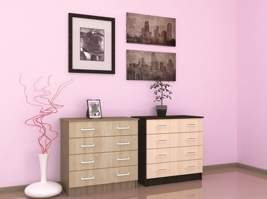 Комод КАТРИН-3 венге / дуб молочный