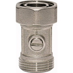 Узел нижнего подключения прямой STOUT - 3/4" (НР/НГ, PN10, Tmax 120°С, раздельный)