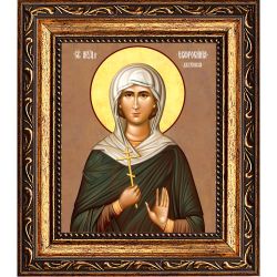 Евфросиния Джуринская святая мученица. Икона на холсте.