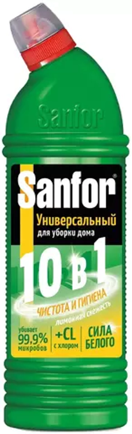 Sanfor гель Universal 10 в 1 Лимонная свежесть, 1 л