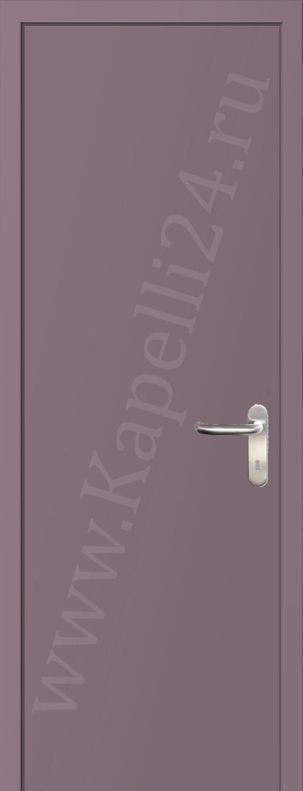 Дверь влагостойкая пластиковая KAPELLI multicolor ДГ RAL 4009 Пастельно-фиолетовый + коробка