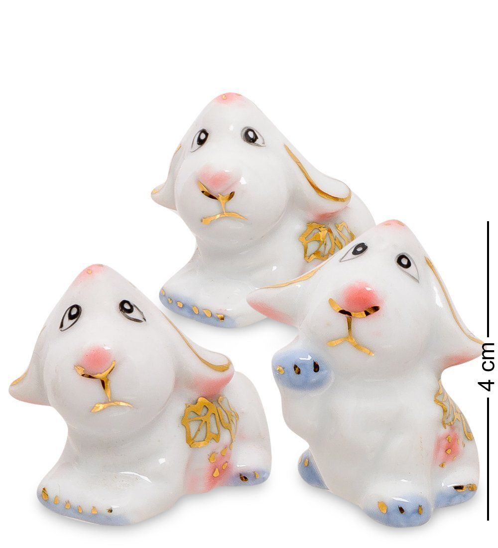 С 009 Фигурка «Три щенка» 2' роз. (GE)