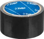 ЗУБР 48 мм, 10 м черна, на тканевой основе, универсальная, Армированная лента, ПРОФЕССИОНАЛ (12096-50-10)