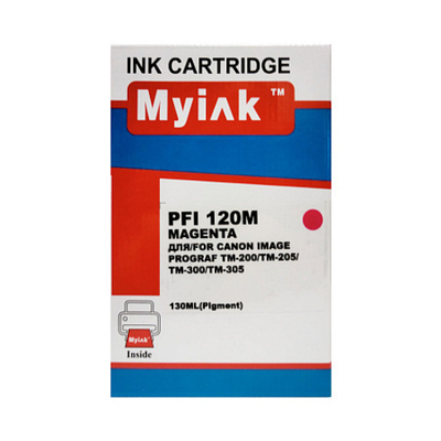 Картридж MyInk, аналог CANON PFI-120M для TM-200/205/300/305 Magenta (130ml, Pigment)