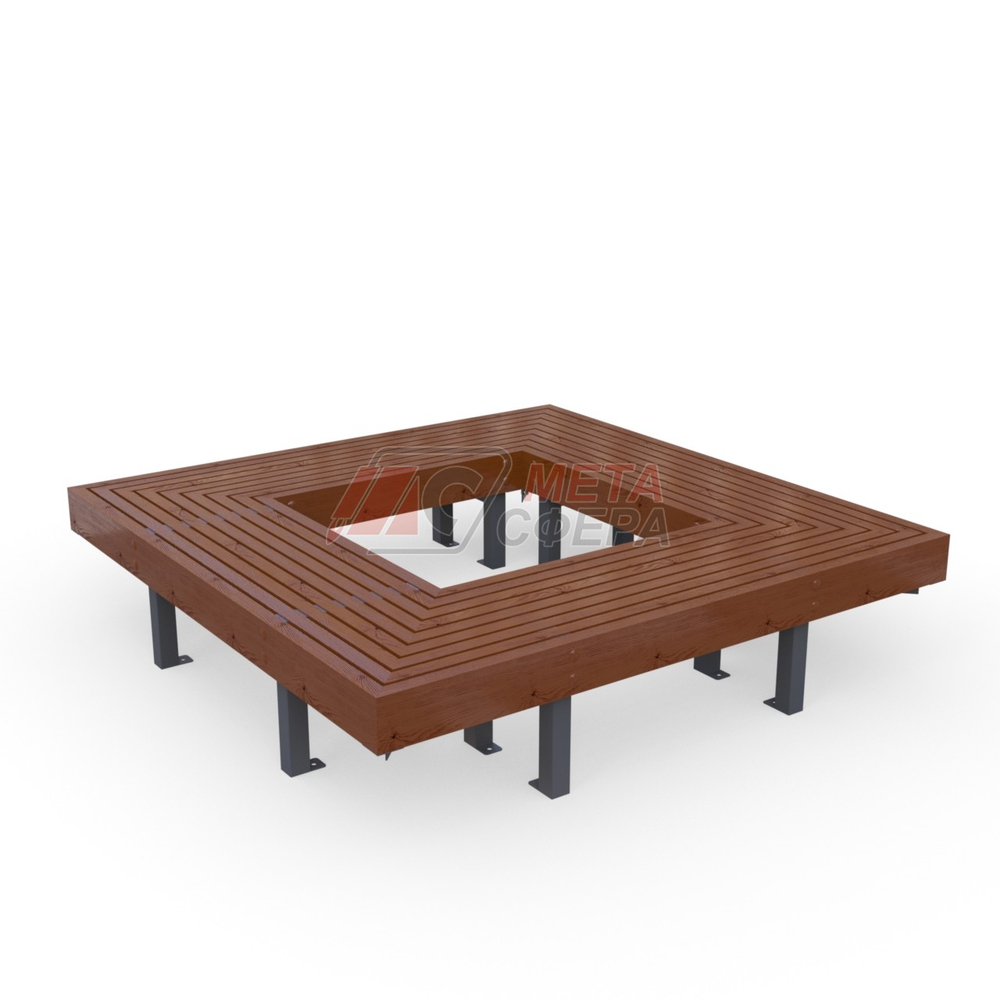 Лавка Woody Квадрат