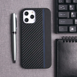 Чехол для iPhone 12 Pro Max, карбоновый , 012465 Салатовый