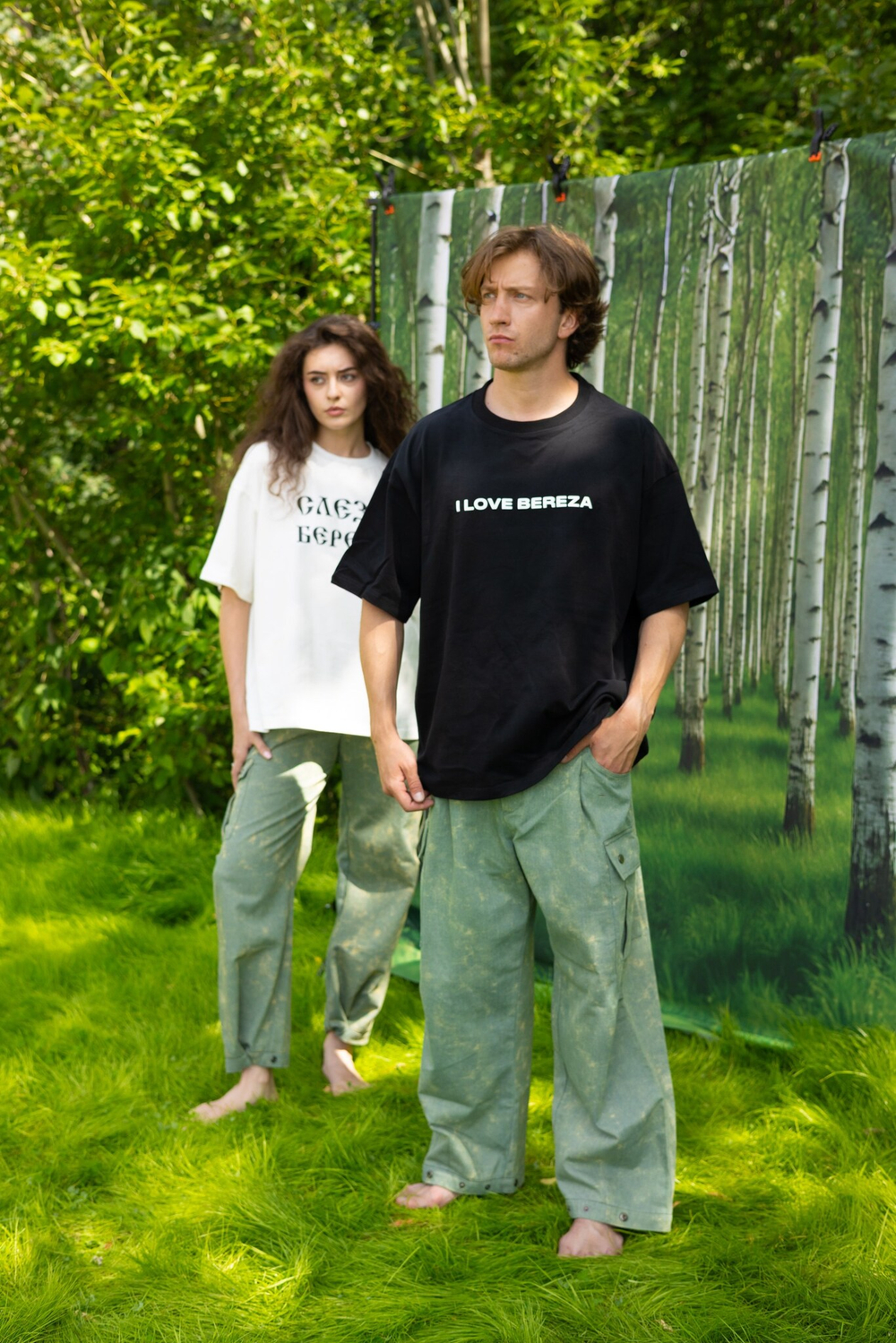 Джинсы Cargo Forest Man (Light Green)