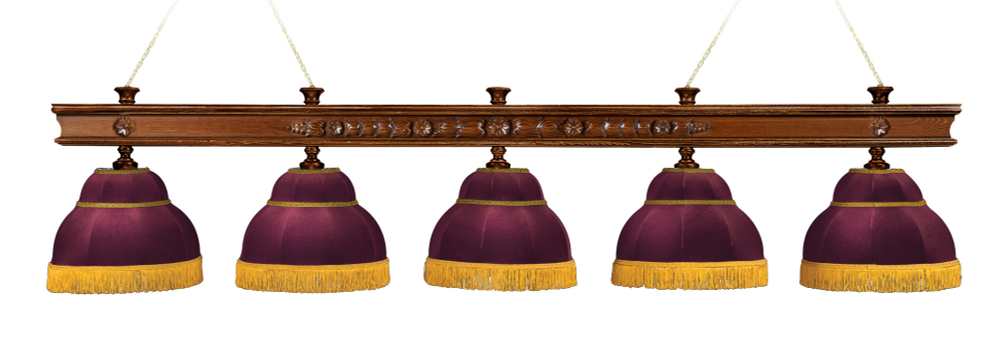 Лампа Ампир 5 плафона - ясень