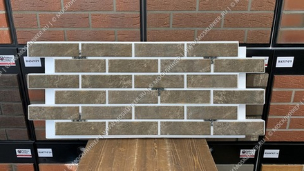 Клинкерная фасадная термопанель Paradyz Ilario Brown ППС