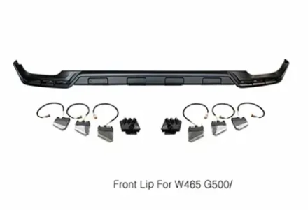 Губа переднего бампера со светом для Mercedes-Benz G-Class W465 G63 G500 G550 2025+ гелик гелентваген обвес