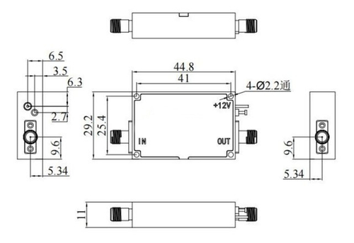 LT-AM2-0721-14-SMAF-2.92, Активный умножитель частоты, 7-21 ГГц, 14 dBm, SMA Female / 2.92 Female