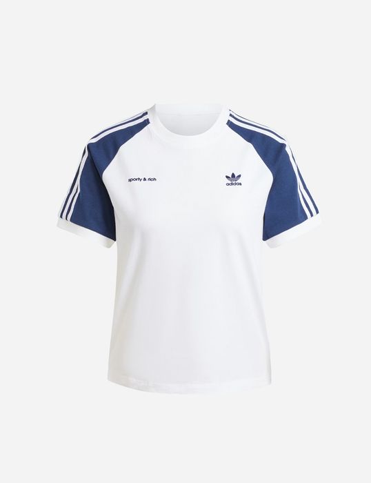 adidas x Sporty & Rich White/Blue T-Shirt