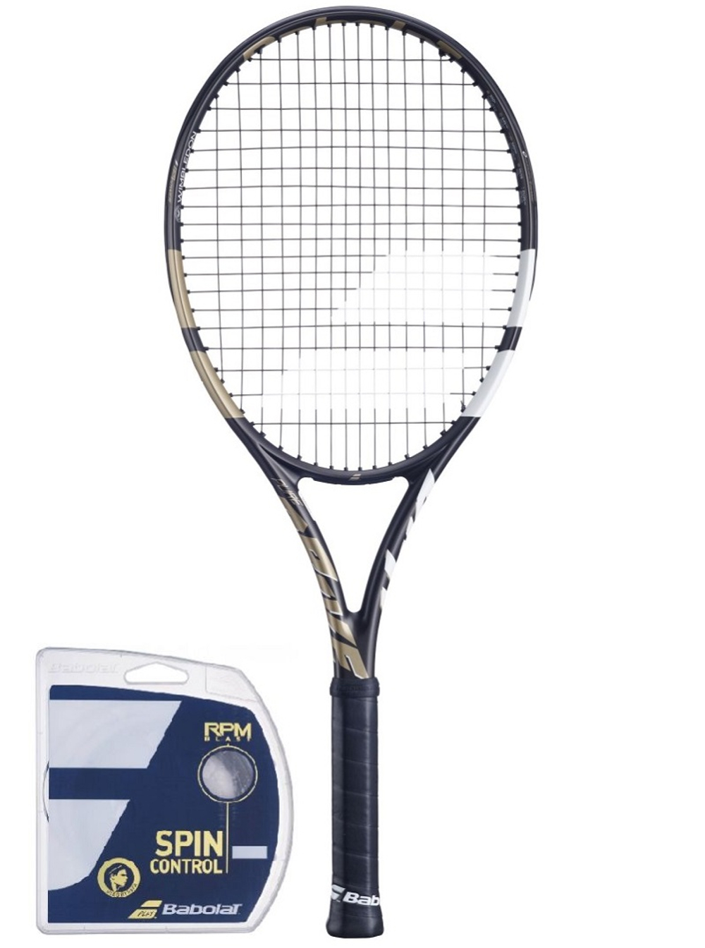 Теннисная ракетка Babolat Pure Drive Wimbledon + струны