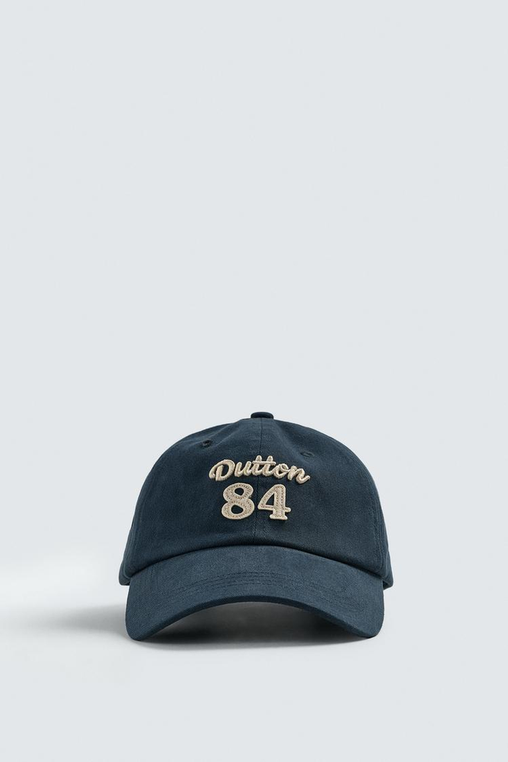 ZARA КЕПКА С ВЫШИТОЙ НАДПИСЬЮ, СИНИЙ