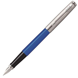 Parker Jotter Original - Blue Chrome CT, перьевая ручка, F, подар.кор.